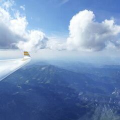 Flugwegposition um 14:31:59: Aufgenommen in der Nähe von St. Sebastian, Österreich in 2815 Meter